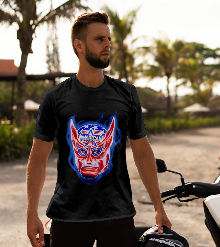 Cody Rhodes American Made Luchador Mask Star Spangled T-Shirt
