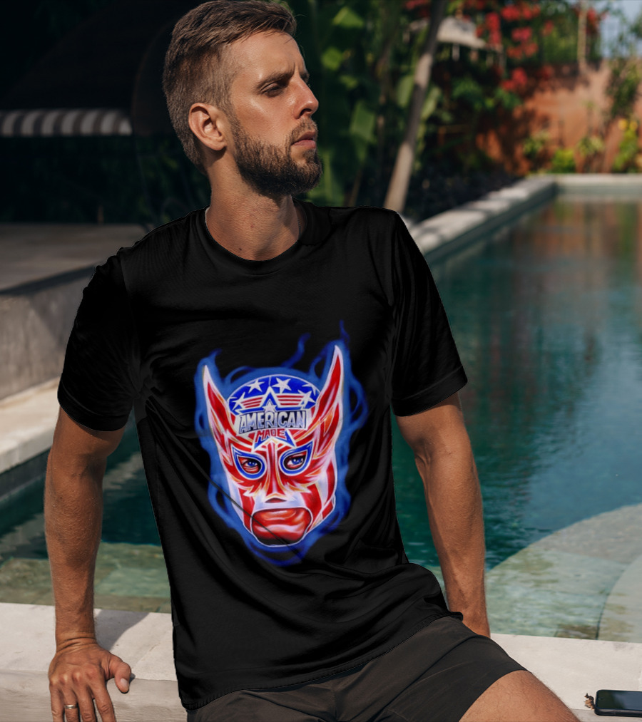 Cody Rhodes American Made Luchador Mask Star Spangled T-Shirt