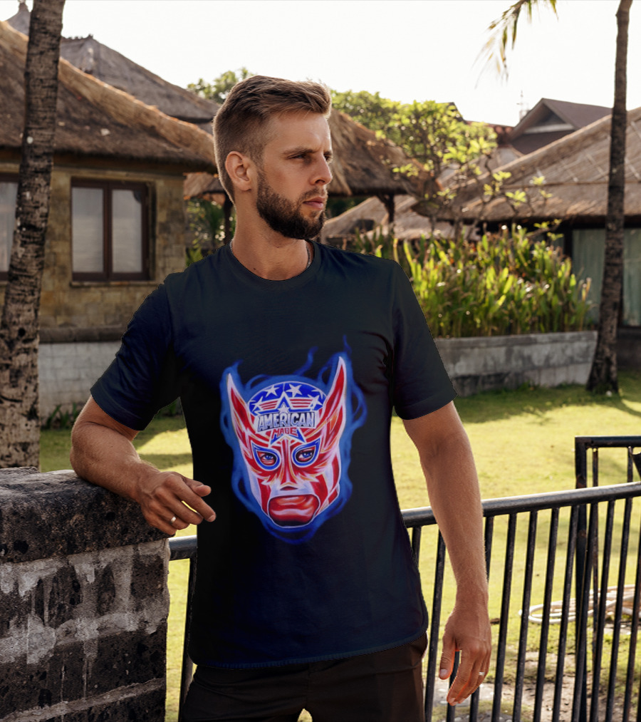 Cody Rhodes American Made Luchador Mask Star Spangled T-Shirt