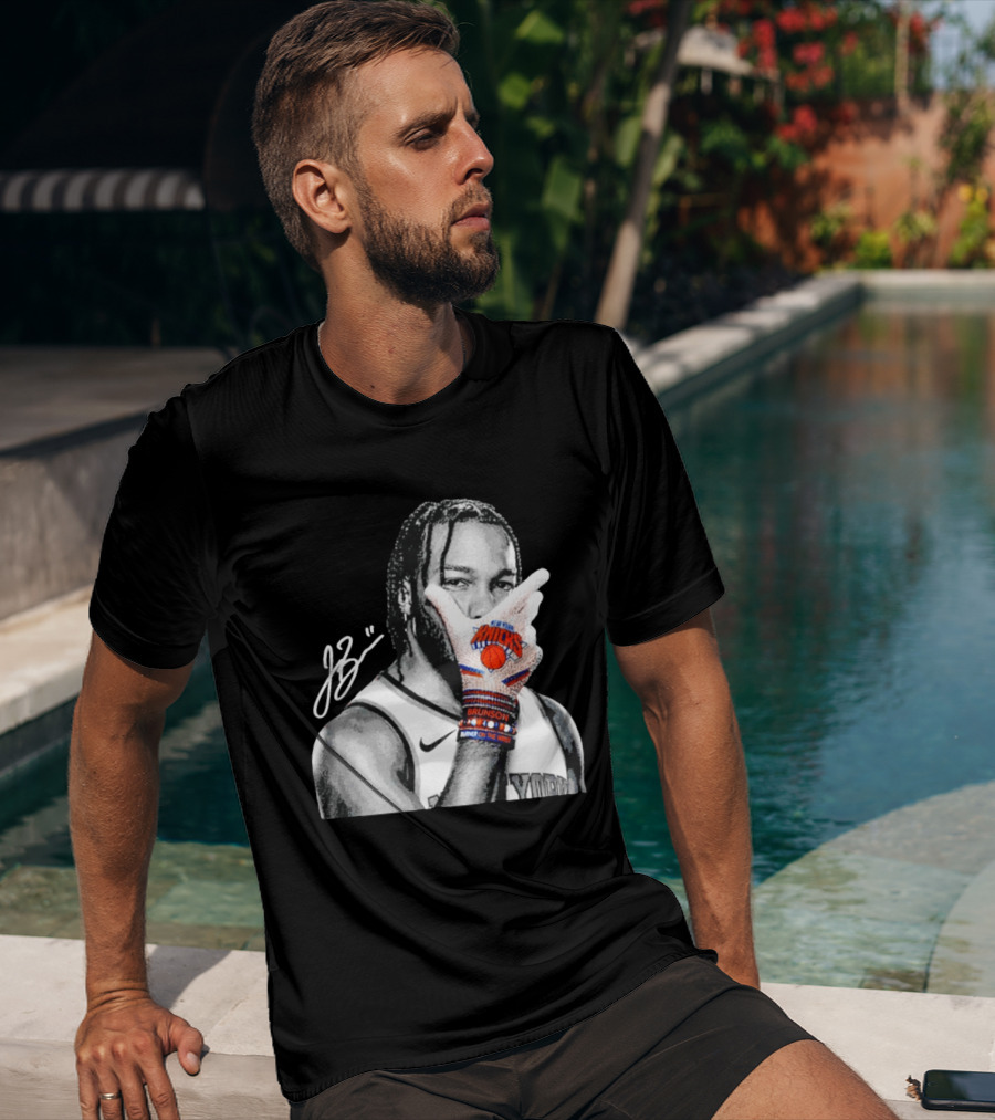 Jalen Brunson New York Knicks Burner Of The Year MJ Glove Pose T-Shirt