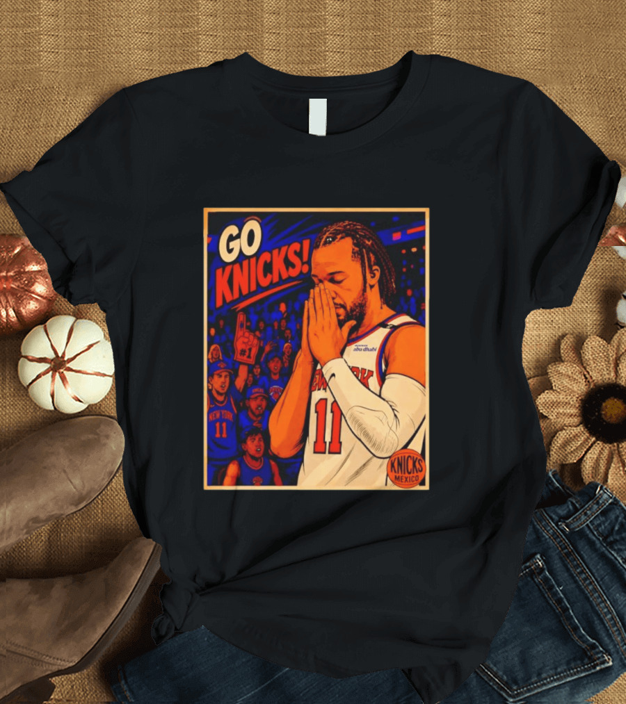 GO KNICKS Jalen Brunson New York Knicks 11 Mexico T-Shirt