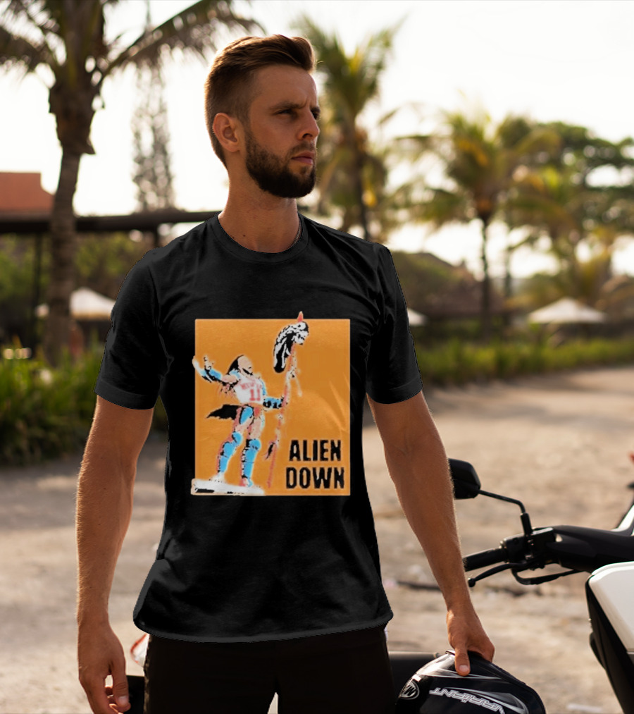 Jalen Brunson Knicks 11 Alien Down Spurs Wemby T-Shirt
