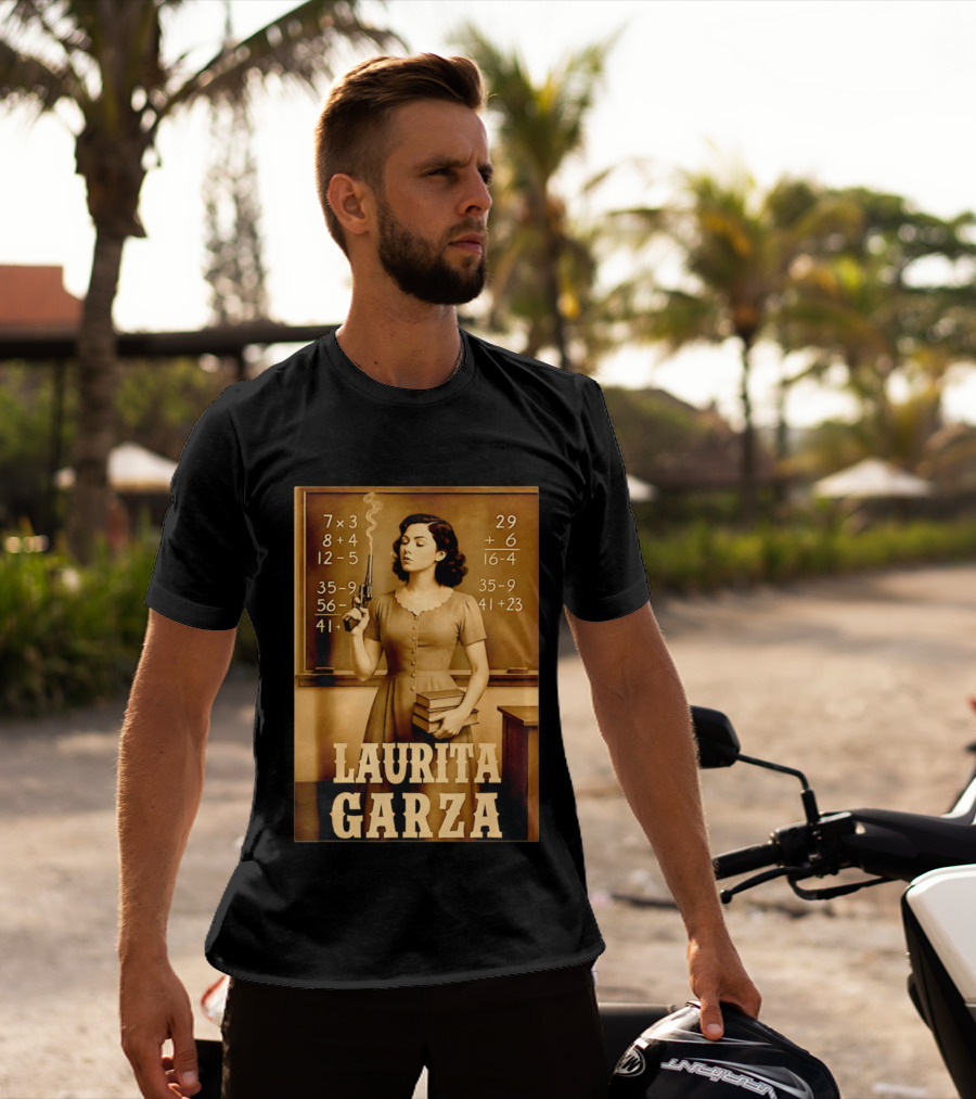 Laurita Garza Vintage Western Classroom Scene T-Shirt