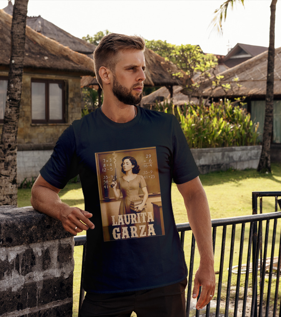 Laurita Garza Vintage Western Classroom Scene T-Shirt