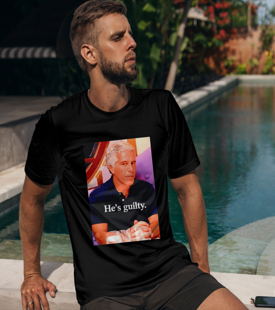 Lil Pump Epstein He's Guilty Controversial Meme T-Shirt