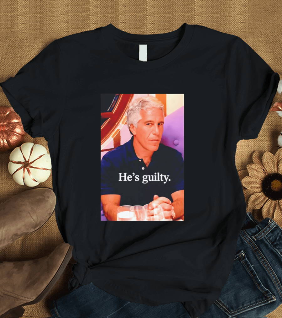 Lil Pump Epstein He's Guilty Controversial Meme T-Shirt