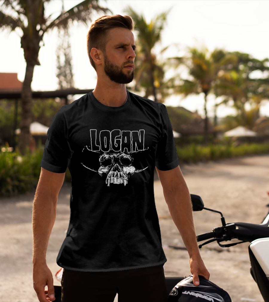 Logan Wolverine Marvel Comics Skull T-Shirt
