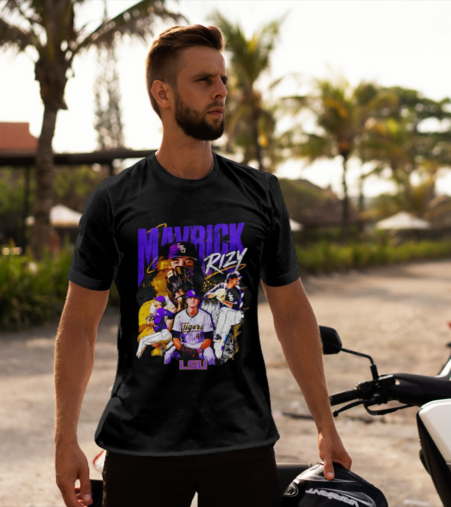 LSU Tigers Mavrick Rizy Baseball Collection T-Shirt