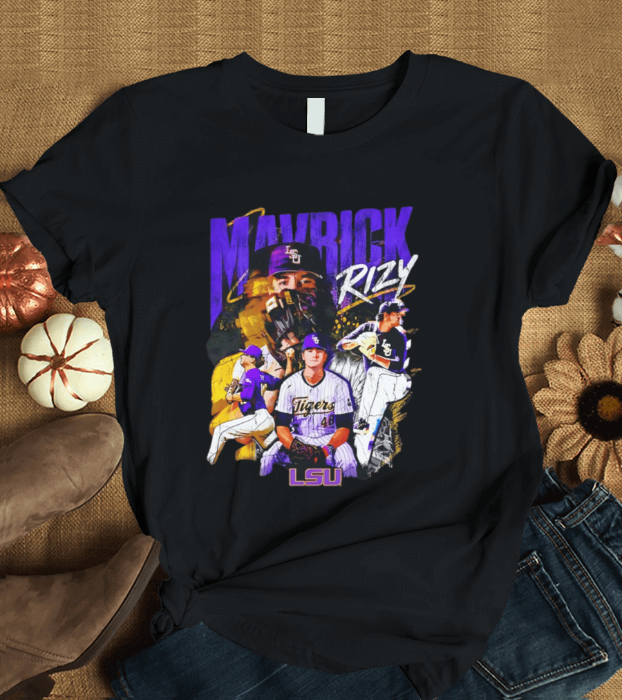 LSU Tigers Mavrick Rizy Baseball Collection T-Shirt