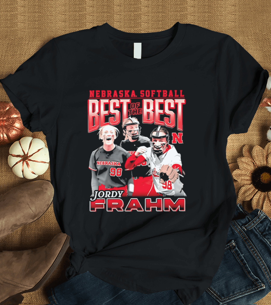 Nebraska Softball Best Of The Best Jordy Frahm 98 T-Shirt