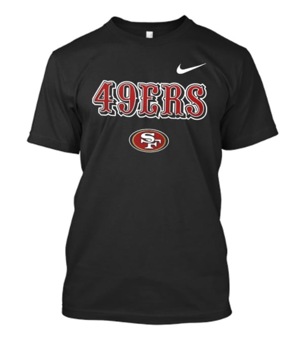 San Francisco 49ers Skeleton Blue Collar American Proud Mechanic Nike 49ers T-Shirt