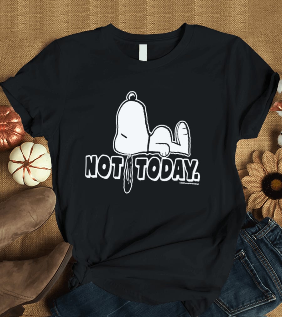Snoopy Not Today Relaxed Mood Peanuts T-Shirt