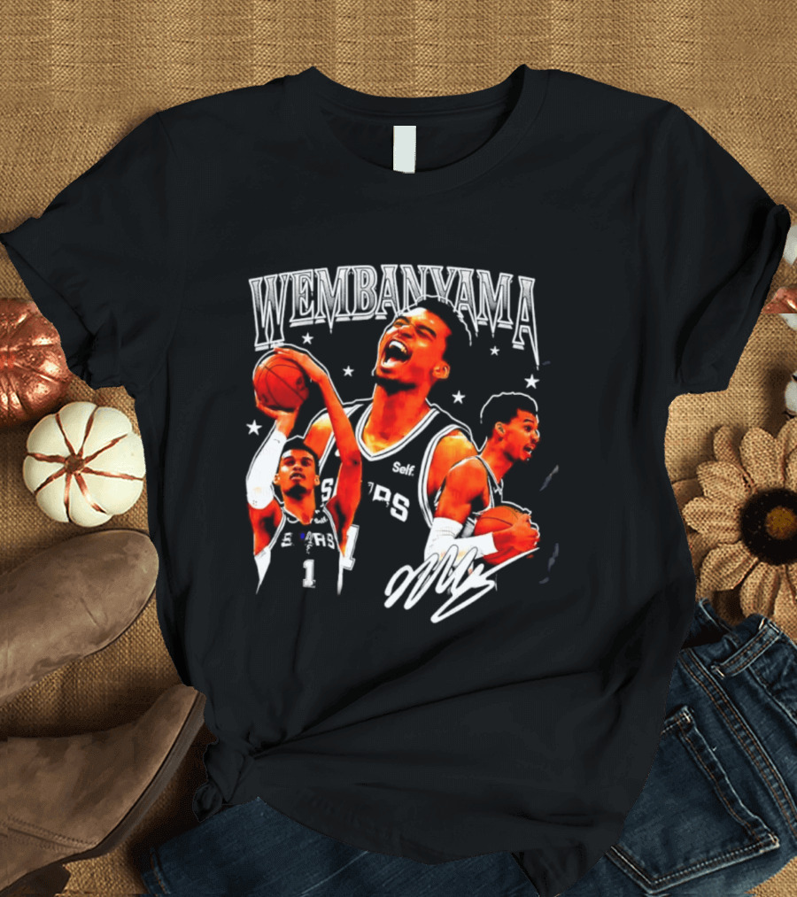 Victor Wembanyama San Antonio Spurs NBA Stars Basketball T-Shirt
