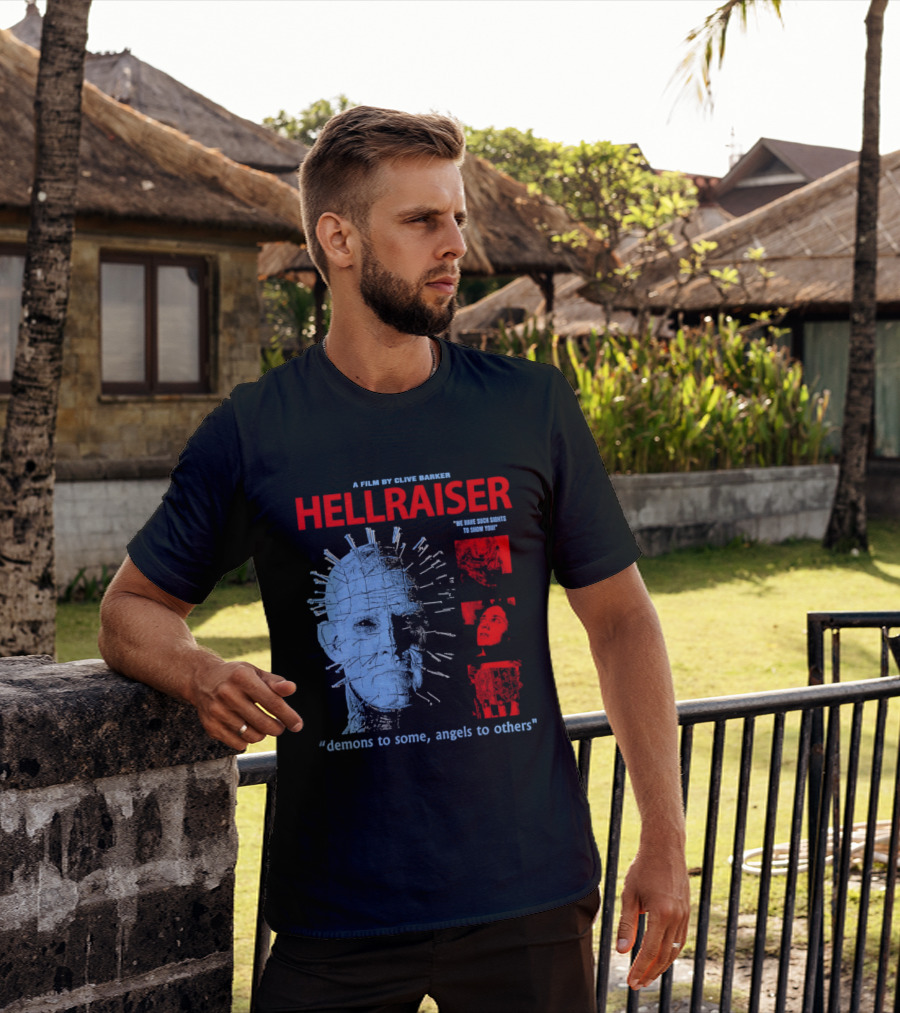 A Film By Clive Barker Hellraiser 1987 Pinhead We Have Such Sights To Show You Demons To Some Angels To Others T-Shirt