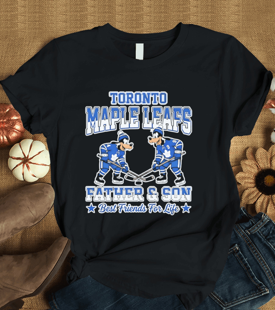 Toronto Maple Leafs Goofy Father And Son Best Friends For Life T-Shirt