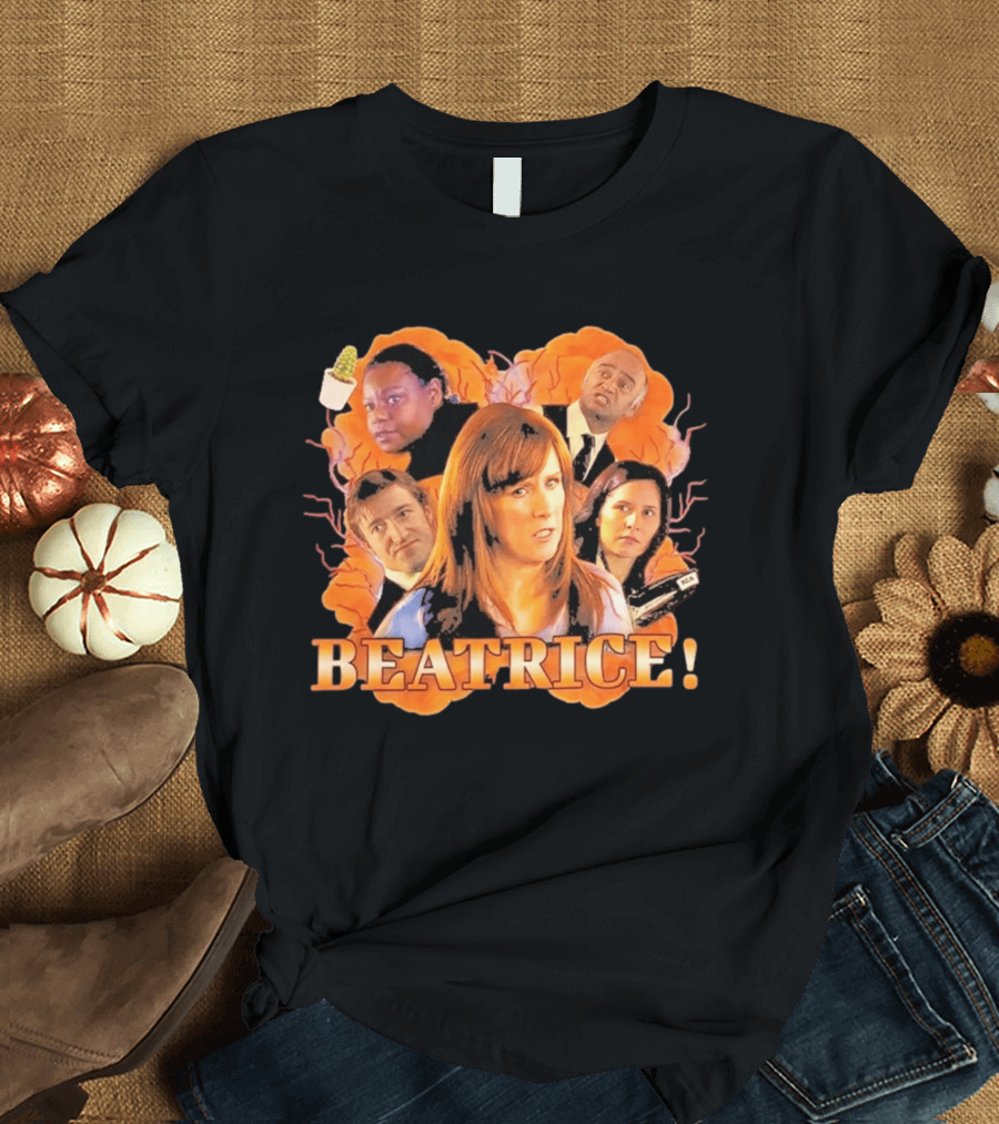 Doctor Who Beatrice Characters With Orange T-Shirt