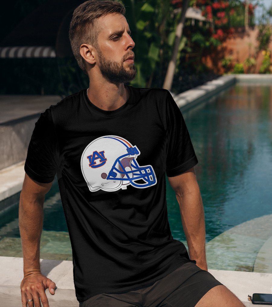 Auburn Tigers Football Helmet AU T-Shirt
