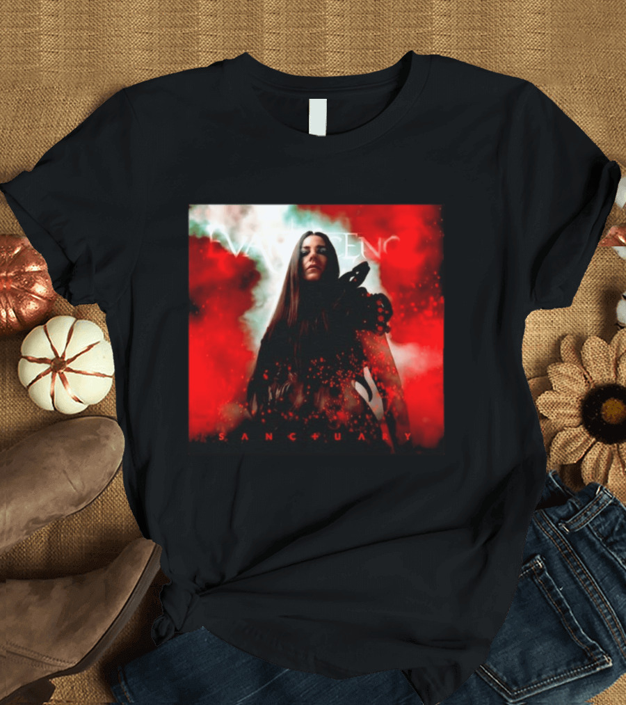 Evanescence Sanctuary Red Atmospheric Album Cover T-Shirt
