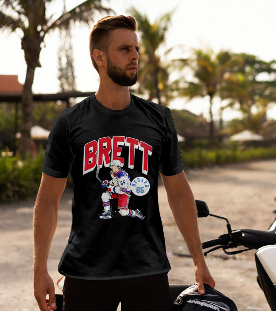 Brett Berard 65 New York Rangers Hockey T-Shirt