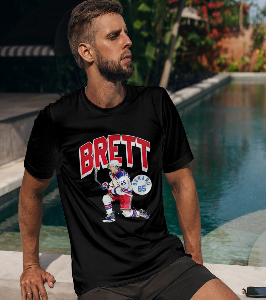 Brett Berard 65 New York Rangers Hockey T-Shirt