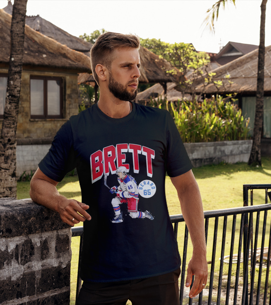 Brett Berard 65 New York Rangers Hockey T-Shirt