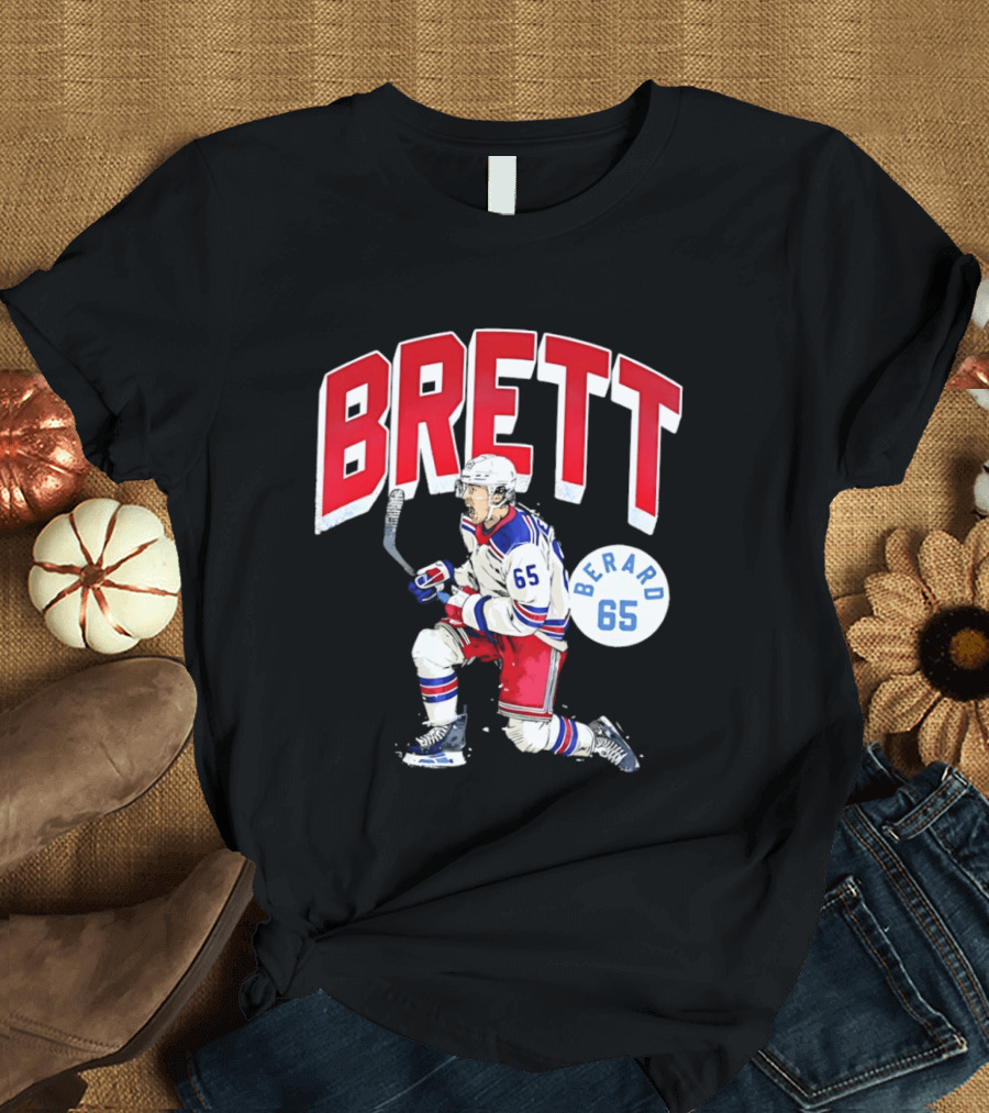 Brett Berard 65 New York Rangers Hockey T-Shirt