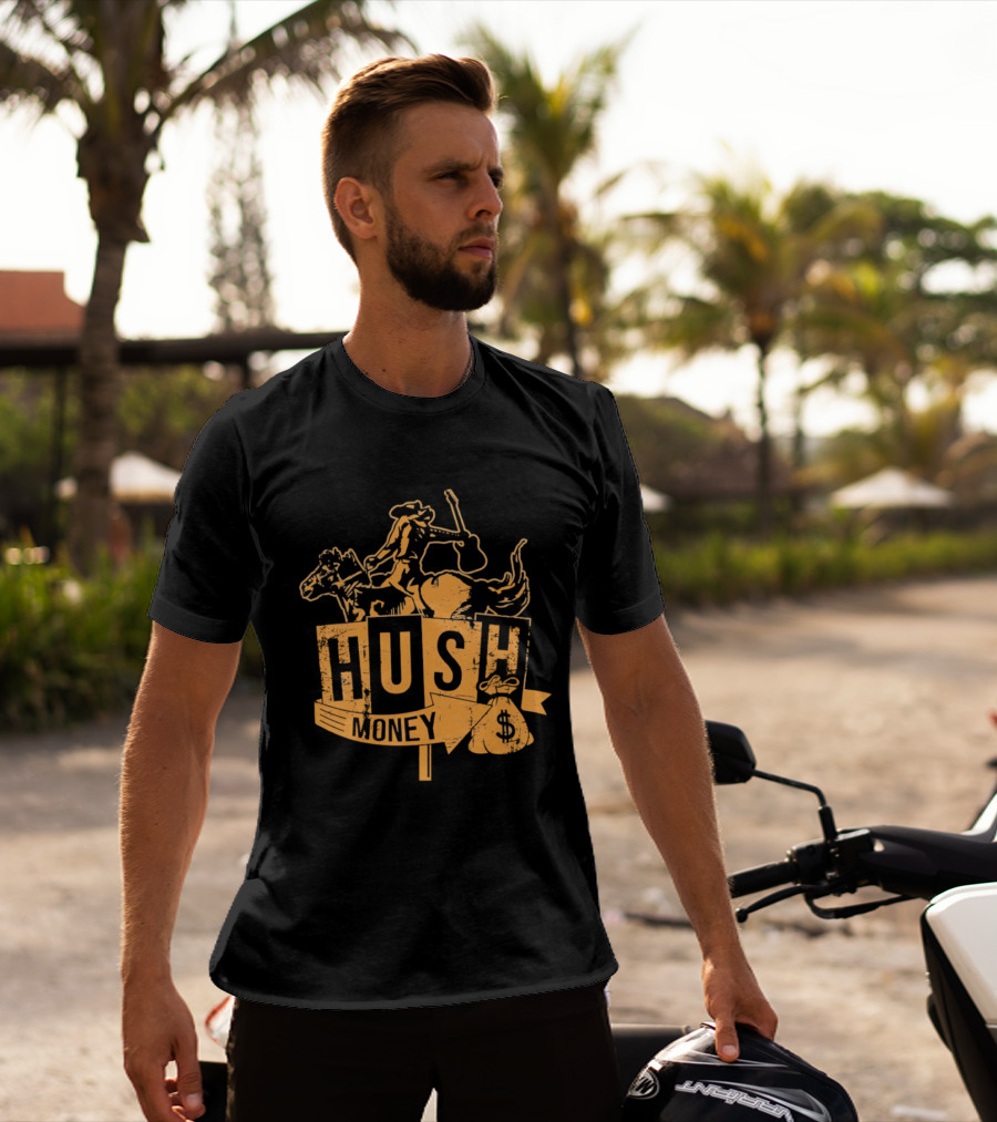 Hush Money Cowboy Horse Dollar Sign Bag T-Shirt