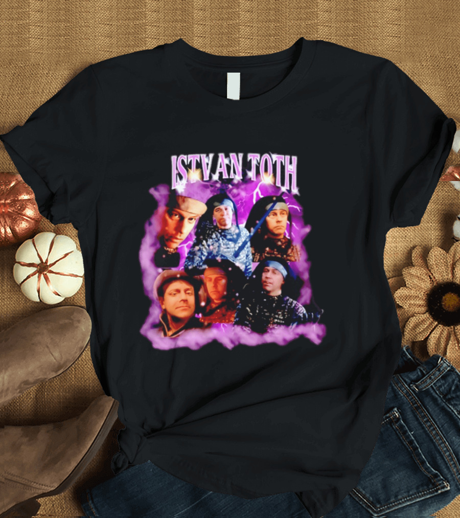 ISTVAN TOTH Lightning Expressions And Artistic Mood Collage T-Shirt