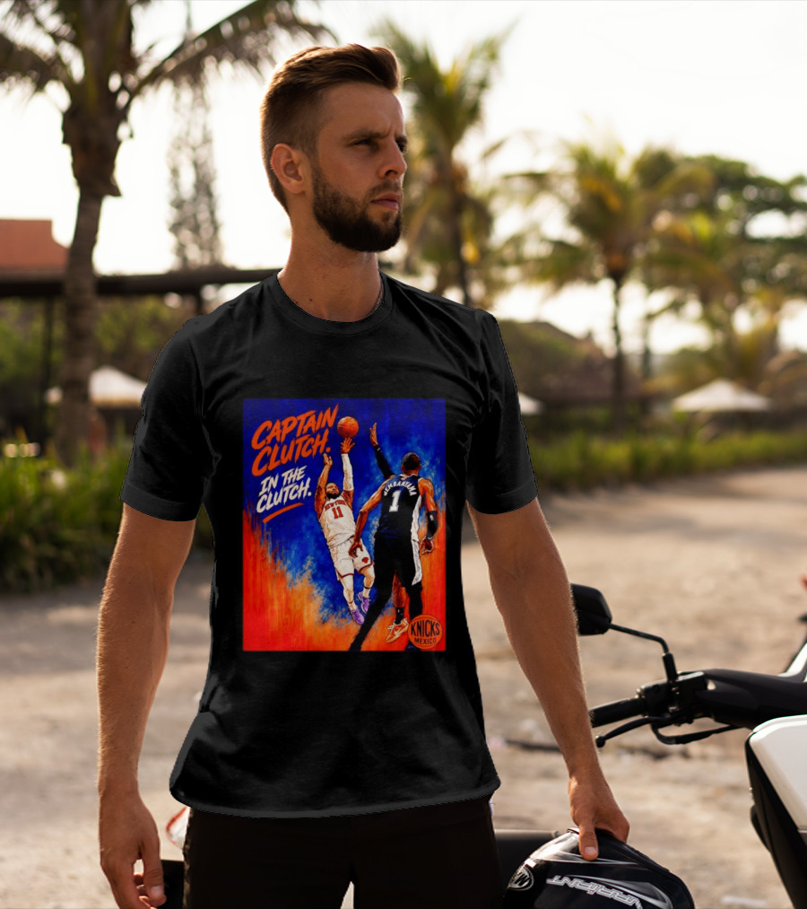 Captain Clutch Jalen Brunson Vs Victor Wembanyama Knicks Basketball Mexico T-Shirt