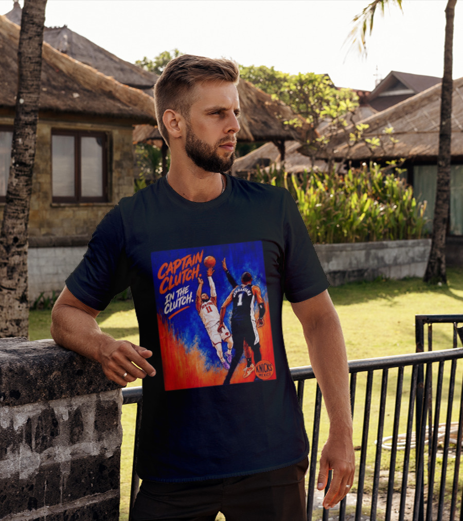 Captain Clutch Jalen Brunson Vs Victor Wembanyama Knicks Basketball Mexico T-Shirt