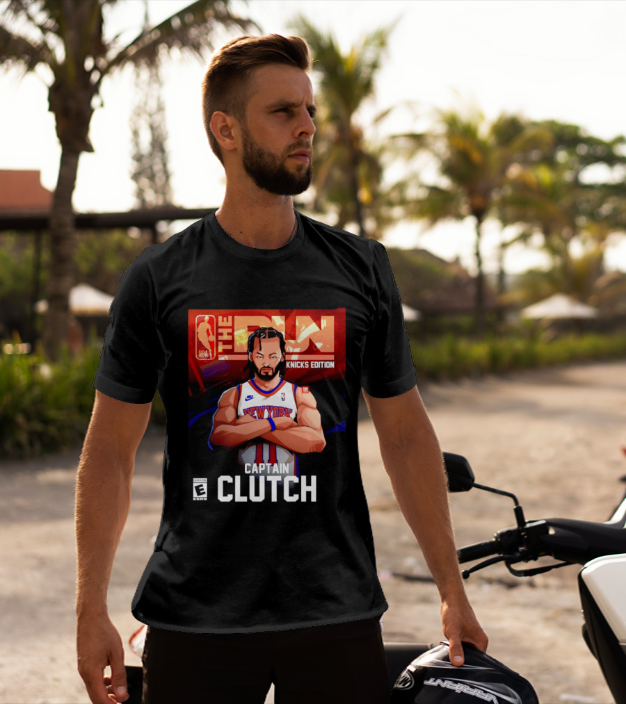 Jalen Brunson New York Knicks Edition The Run Captain Clutch NBA T-Shirt