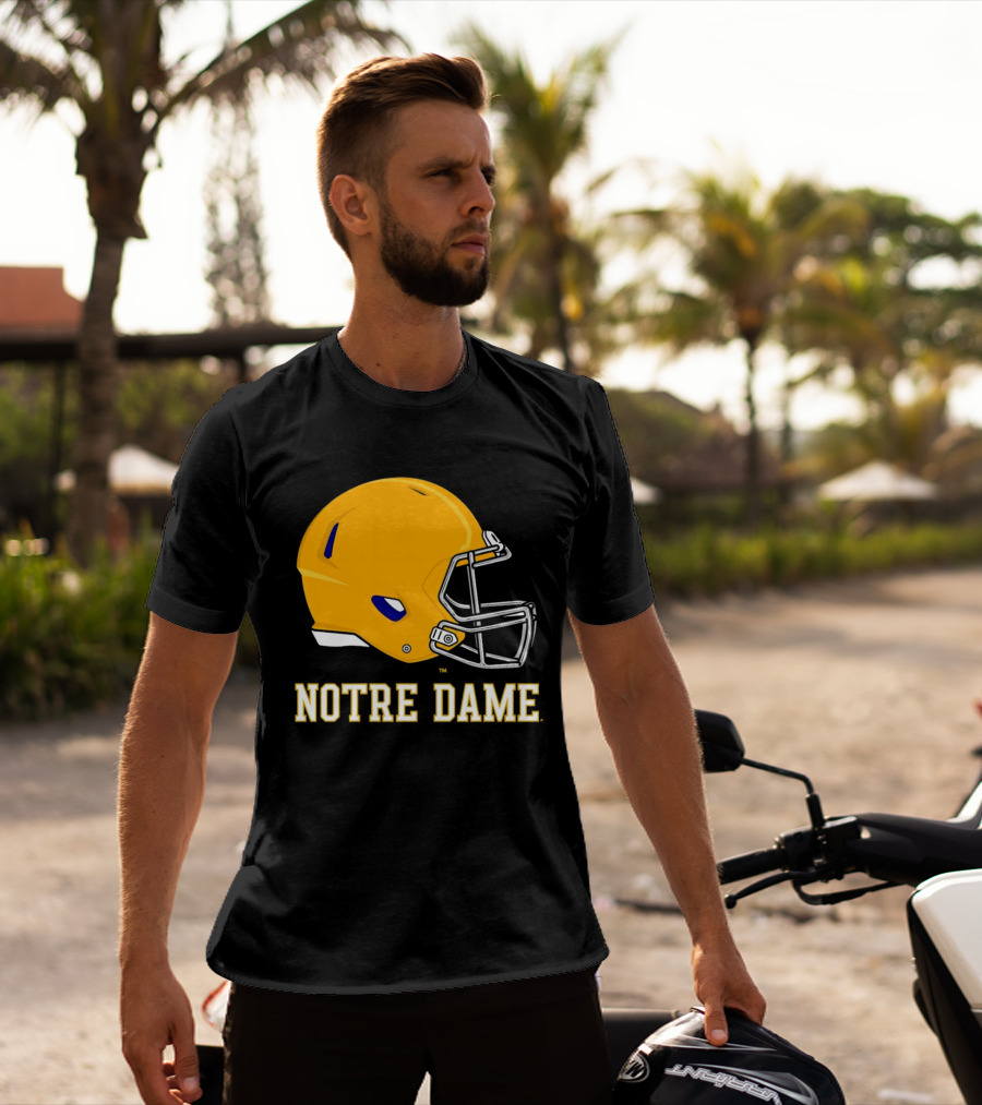 Notre Dame Fighting Irish Football Helmet T-Shirt