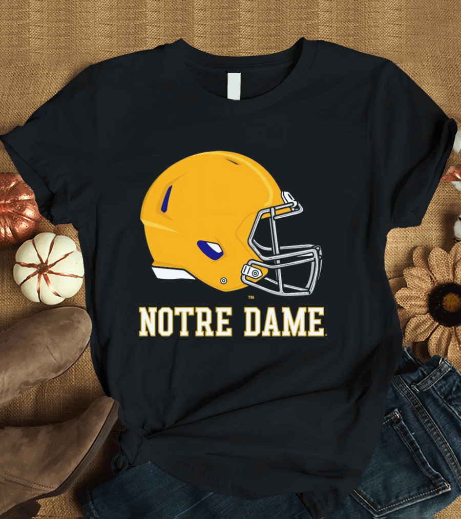 Notre Dame Fighting Irish Football Helmet T-Shirt
