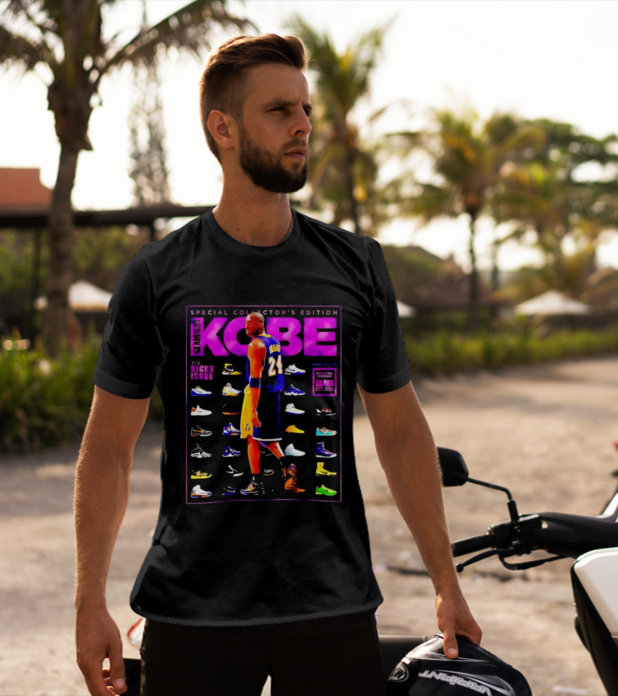 Kobe Bryant SLAM Special Collector's Edition The Kicks Issue Los Angeles Lakers 24 T-Shirt