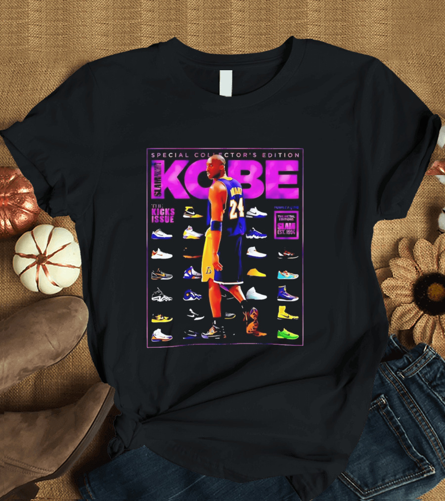 Kobe Bryant SLAM Special Collector's Edition The Kicks Issue Los Angeles Lakers 24 T-Shirt