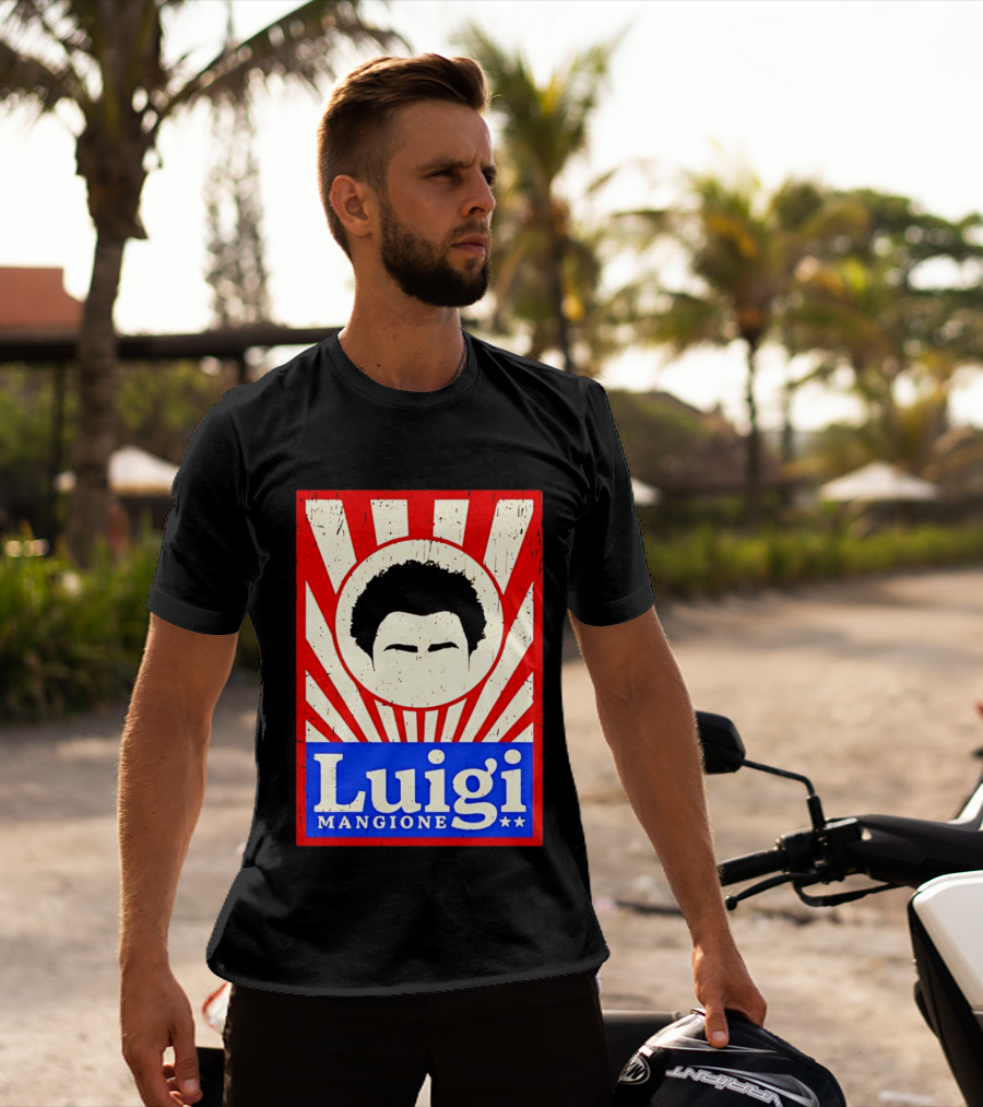 Luigi Mangione Red White Blue Campaign T-Shirt