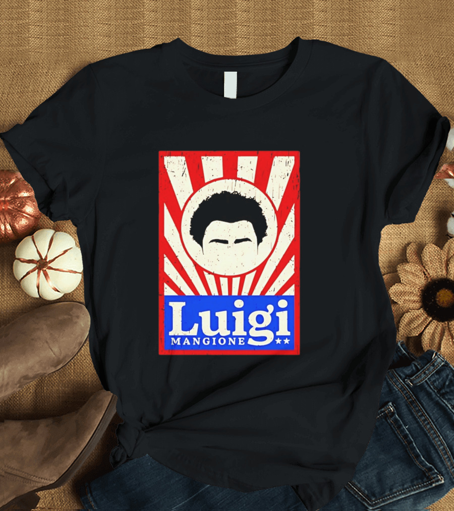 Luigi Mangione Red White Blue Campaign T-Shirt