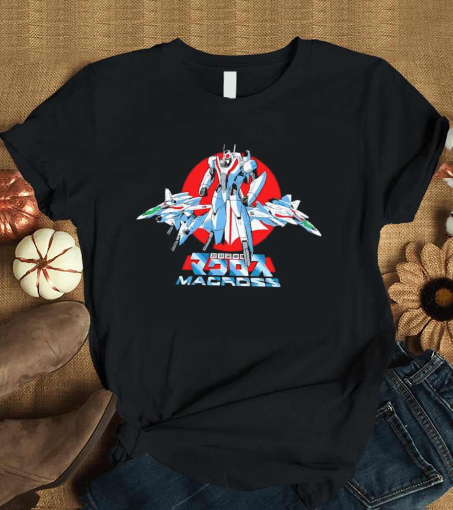 Robotech Macross Classic Anime Mecha Fighter Jets T-Shirt