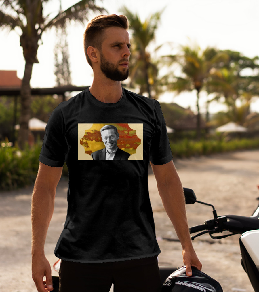 McDonald's CEO Chris Kempczinski Portrait Golden Arch T-Shirt