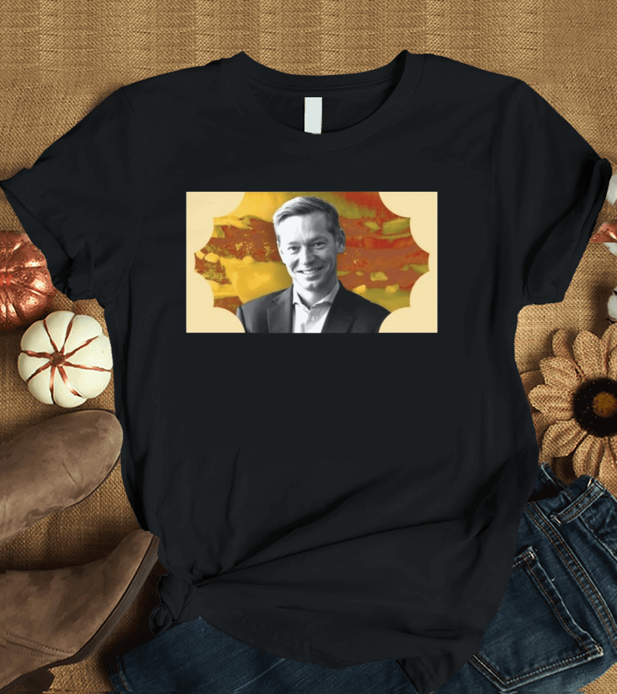 McDonald's CEO Chris Kempczinski Portrait Golden Arch T-Shirt