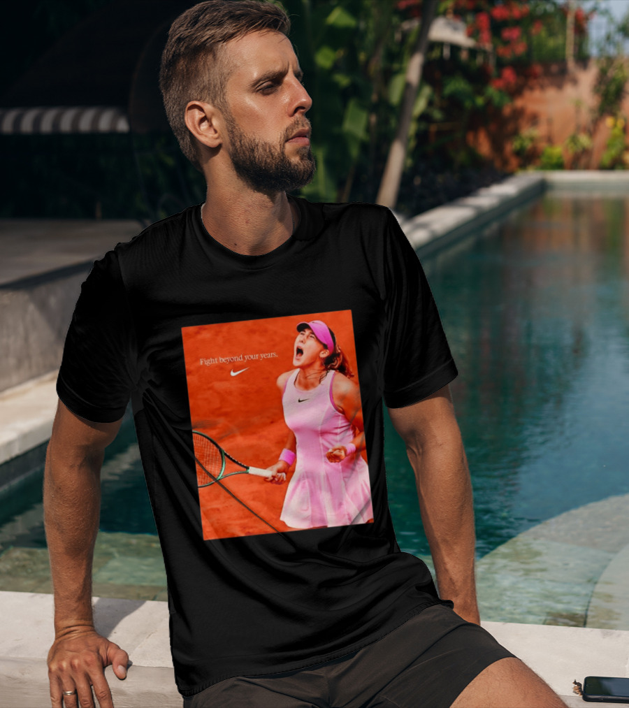 Mirra Andreeva Nike Fight Beyond Your Years Tennis Motivation T-Shirt
