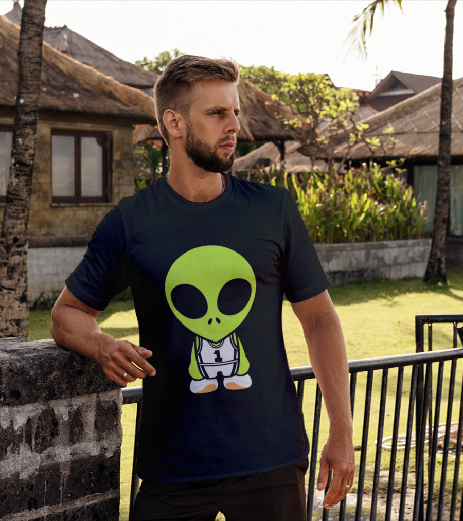 Victor Wembanyama San Antonio Spurs NBA Alien Player Number 1 Basketball T-Shirt