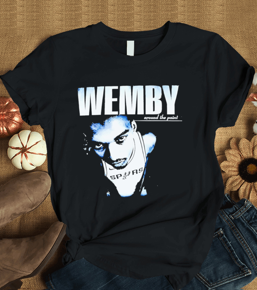 Wemby Around The Point Victor Wembanyama NBA 2026 San Antonio Spurs T-Shirt