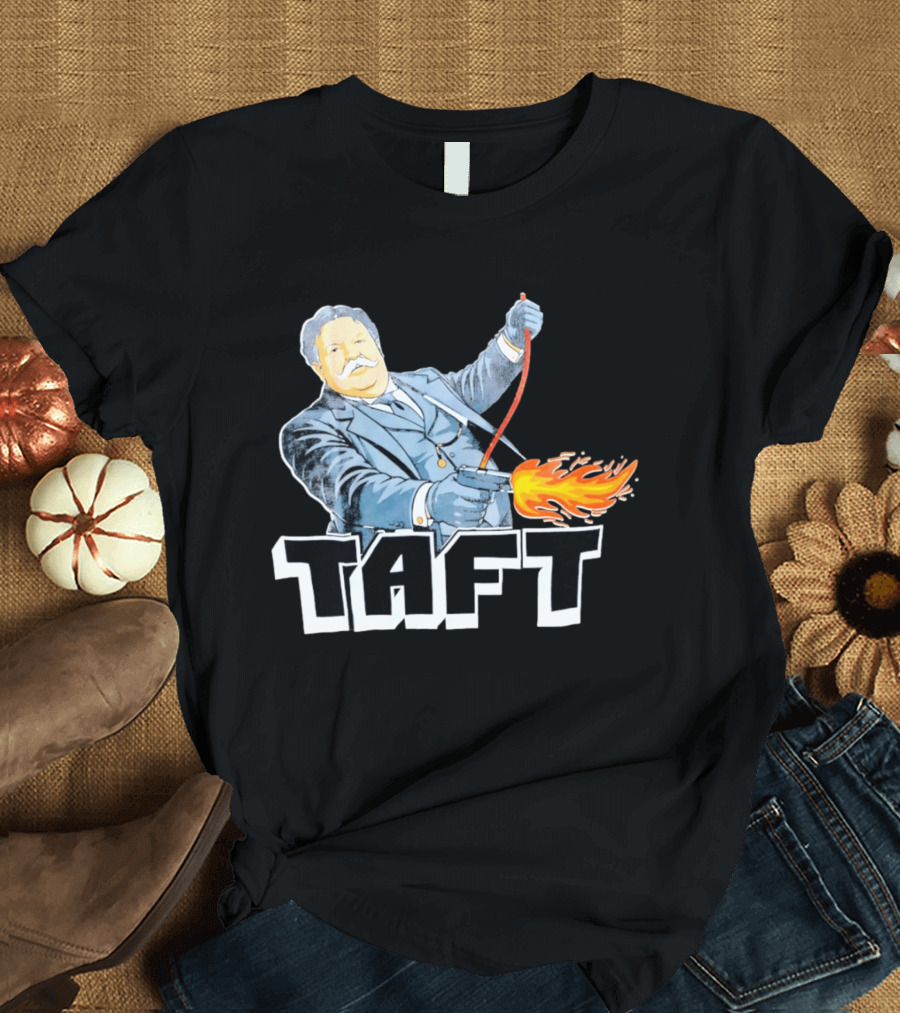 William Howard Taft Wild West Gunfire Embrace T-Shirt