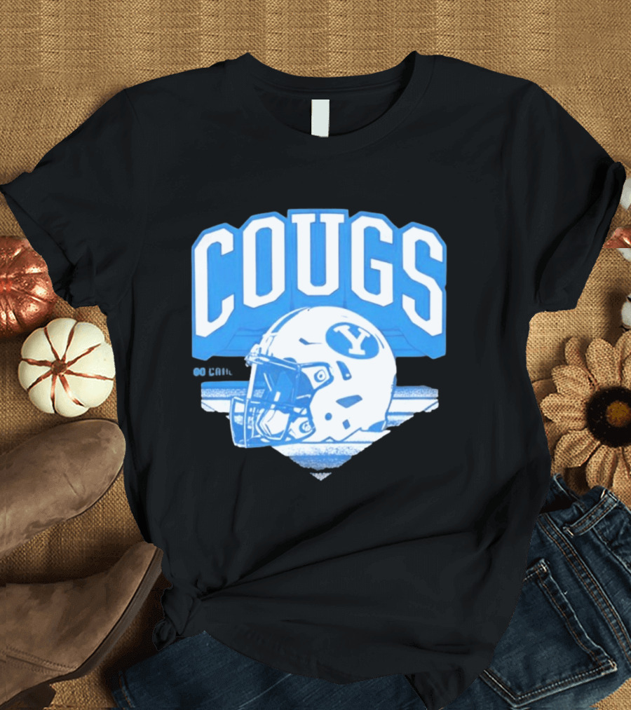 BYU Cougars Football Helmet Gameday Spirit T-Shirt
