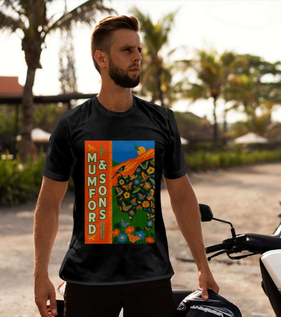 Mumford And Sons June 6 2026 Folsom Field Boulder CO Butterflies And Nature T-Shirt
