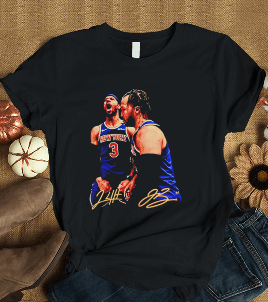 New York Knicks Jalen Brunson Josh Hart 3 11 Signature T-Shirt