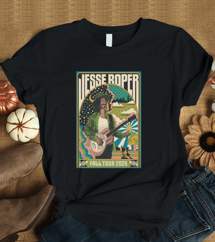 Jesse Roper Fall Tour 2026 Retro Psychedelic Music T-Shirt