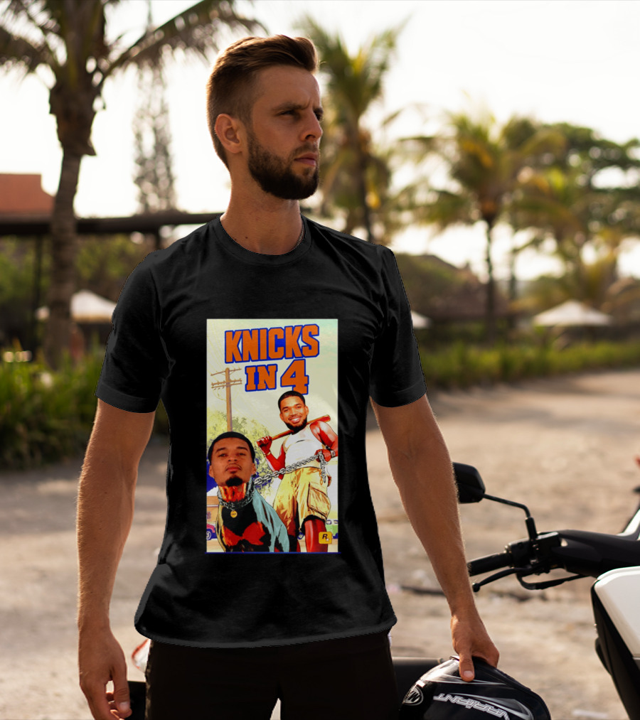 New York Knicks Knicks In 4 GTA V Meme San Antonio Spurs T-Shirt