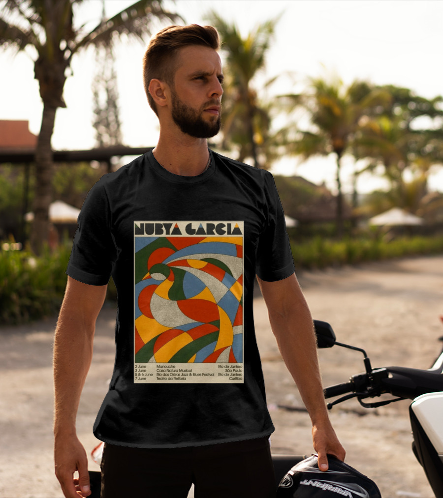 Nubya Garcia 2026 Brazil Tour Manouche Jazz Blues Festival Rio São Paulo Curitiba T-Shirt